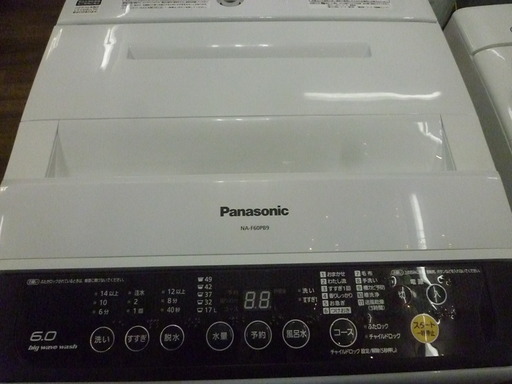 R 中古 Panasonic 全自動洗濯機 (6.0kg) NA-F60PB9 2015年製
