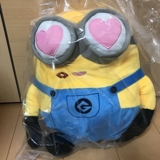 新品☆ミニオン ボブ♡ラブリーBIGぬいぐるみ ハート目♡