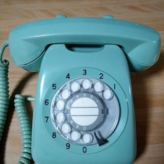 NTT 601-A2 ダイヤル式カラー電話機 (グリーン) 　500円