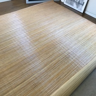 【最終値下げ】天然竹のラグカーペット（6畳）購入時¥50000以...
