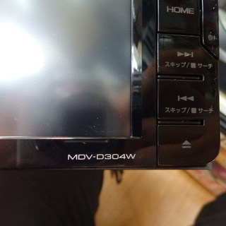 ケンウッド 7V型ワイドメモリーナビ MDV-D304W 付属品付 2018年製 彩速ナビ