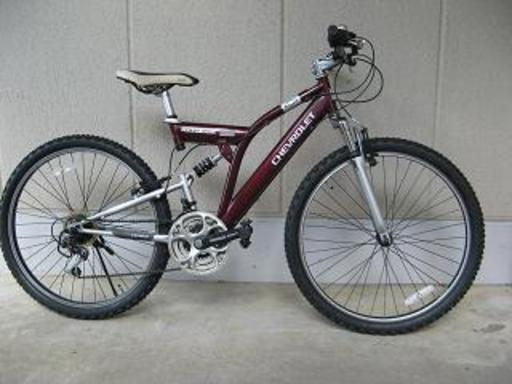 〔中古〕シボレー製マウンテンバイク（２６×１．９５・シマノ製１８段変速）