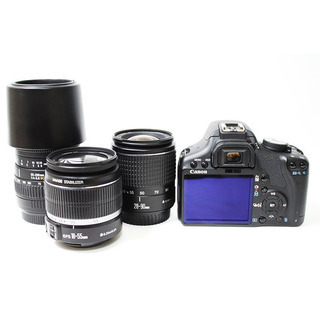 スマホ転送OK CANON EOS KISS X3 トリプルレンズ