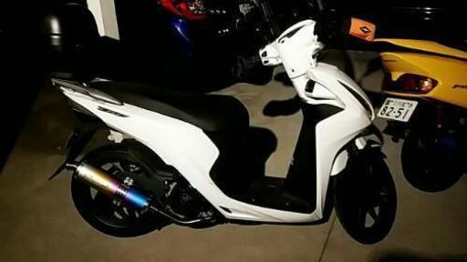 極美品　HONDA  DIO110 JF57 フルカスタム　白