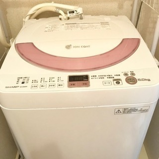 売り切れました★2014年製 シャープ 洗濯機 6kg