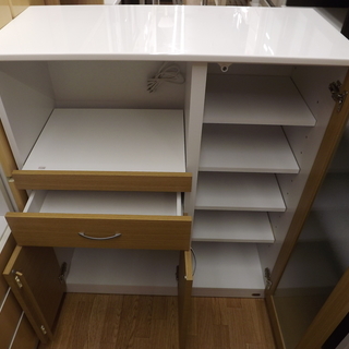 ミドルレンジボード　レンジボード　レンジ台　幅９０ｃｍ　木目　札幌　西岡発