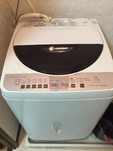 洗濯機 SHARP 6kg 2009年制