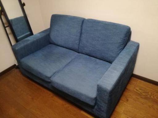 値下げ！2Pソファ使用1年　Smart Ⅲ sofa オリエンタルブルー美品