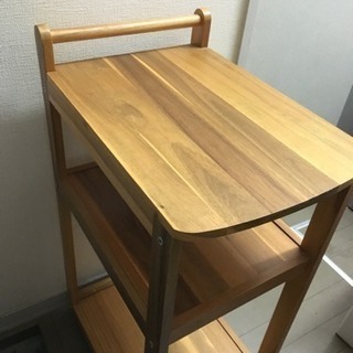 IKEAのRANSBY木製キッチンワゴン