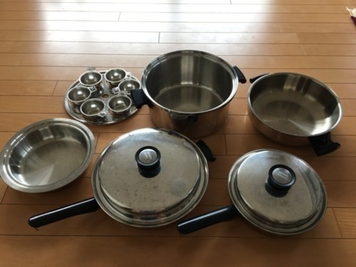 Amway アムウェイ 大中フライパン シチュー鍋 カジカジ 中井の調理器具 鍋 グリル の中古あげます 譲ります ジモティーで不用品の処分