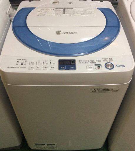 【送料無料・設置無料サービス有り】洗濯機 SHARP ES-GE70N-A 中古