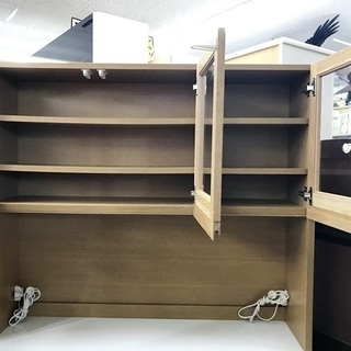 中古美品 レンジボード イージーライフ ホワイト/ブラウン