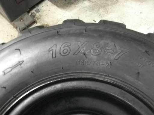 ☆四輪バギー7インチタイヤホイール16×8-7前後左右4本セット・ATV