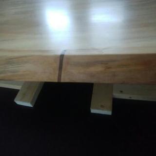 天然木】一枚板衝立うるし美塗り 脚付 (引き取り限定品) 天然木】一枚