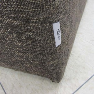 ND style ゆったり 3人掛けソファ オットマン付 ロータイプ ブラウン系 ファブリック 札幌 手稲区 西宮の沢