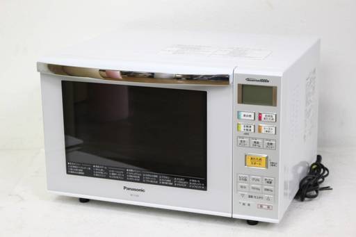 177)【美品】パナソニック エレック オーブンレンジ フラットテーブルタイプ 23L 2014年製 ホワイト NE-C236 Panasonic