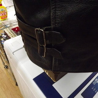 AMERICAN NOSTALGIA　　シングルライダースジャケット　XXXL  レザージャケット　黒　札幌　西岡発