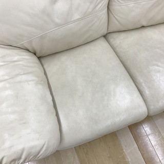 IDC大塚家具 レザー2人掛けソファ【トレファク岸和田】
