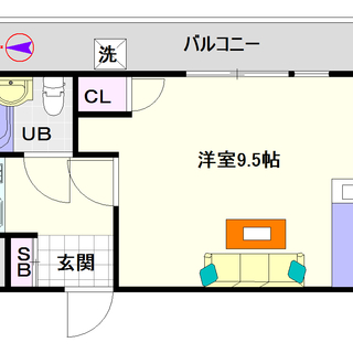 【ラ・トーレなんば】5号タイプ！1Ｋタイプ！めったに空室が出ない...