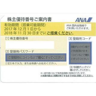 ＡＮＡ株主優待券　11月末　10枚　パスワード通知可能