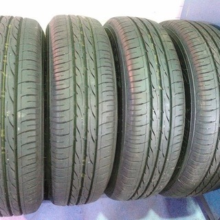 夏タイヤ【９５％】14インチ トヨタ純正 ヴィッツ アクア ポルテ スペイド ベルタ　極上品165/70R14【富山市/手渡しもOK】日本製 ダンロップ 中古/4本