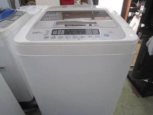 LG　WF-C55SW 洗濯機５.５キロ２０１１年製　簡易乾燥付き