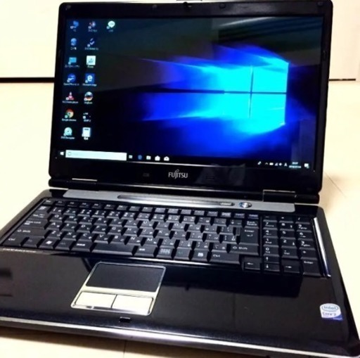 【艶ブラック】Windows10/メモリ2G/HDD250GB【FUJITSU】