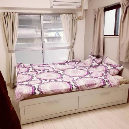 29日まで値下げです。IKEA　サーゲスンド　ダブルベッド IKEA ダブルベッド 家具の中古が安い！激安で譲ります・無料で