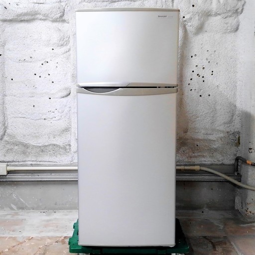 SHARP 2ドア 直冷式冷蔵庫 118L SJ-H12W-S 2013年製