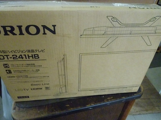 R 未使用品 ORION 24型ハイビジョン液晶テレビ DT-241HB 2016年製