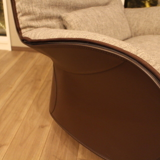 決算！e DePadova(デ パドヴァ)LOUISIANA アームチェア＆オットマン(Vico Magistretti, Centro Design Binfare) 展示品（18389）