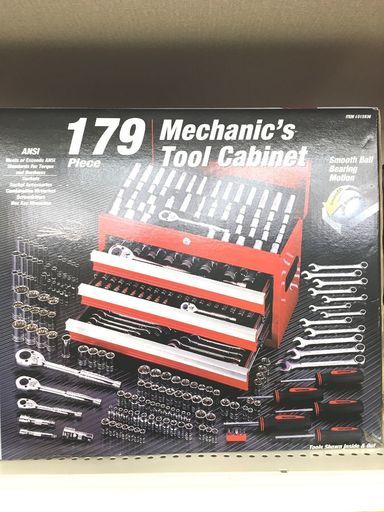 工具セット MASTERGRIP 179pcs マスターグリップツールセット 179ピース ミリ インチ【リライズ野田愛宕店】【引取限定】【未使用品】