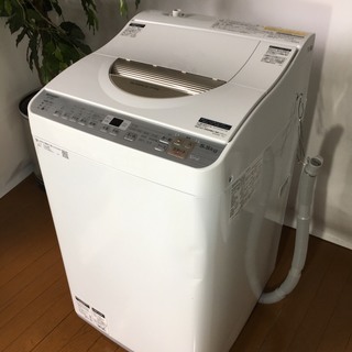 さいたま市発★☆☆シャープ SHARP タテ型 洗濯乾燥機(5.5kg) ES-TX5B-N 2018年製☆☆★