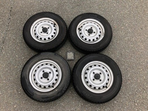 軽バン ハイゼットカーゴ 純正ホイール タイヤ 4本セット ホイール