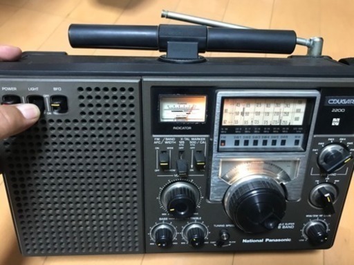 ナショナル Panasonic BCL ラジオ クーガー2200  かなりレアラジオ