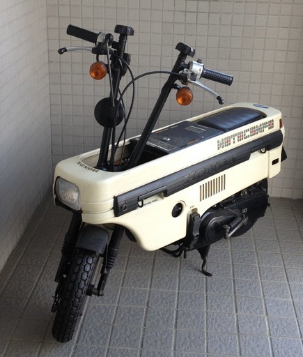 モトコンポ　白　未登録車