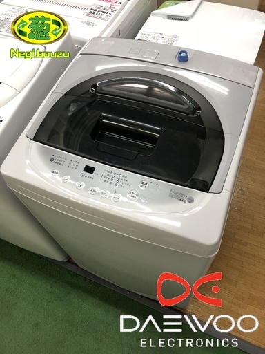 美品【 DAEWOO 】ダイウ 洗濯4.6kg／簡易乾燥1.5kg 全自動洗濯機 簡易乾燥機能付き DW-46FG