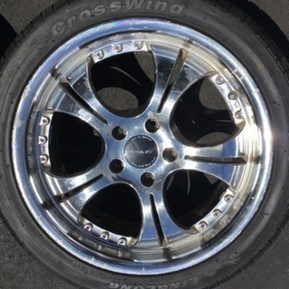 18インチ アルミタイヤセット 225/45R18 バリ溝