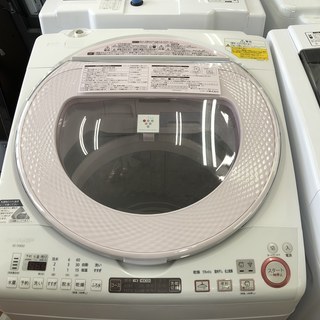【安心1年保証・国内ﾒｰｶｰ・高年式】シャープ8.0kg縦型洗濯...
