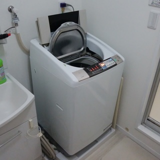 日立 乾燥機能付 全自動洗濯機 8Kg [BW-D8MV] 2012年製 ビートウォッシュ! Ag+イオン(説明書あり)