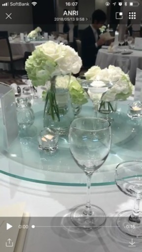 結婚式 テーブル 花瓶 キャンドルホルダー高砂