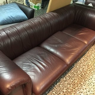 重役室高級ソファーセット(ガラステーブル付き)
