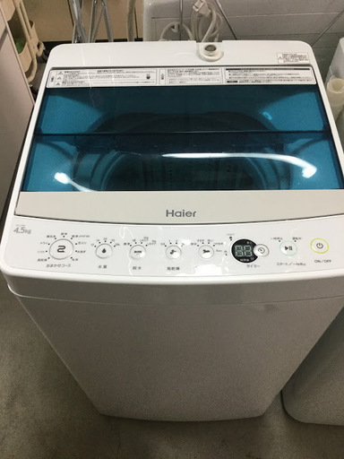 【送料無料・設置無料サービス有り】洗濯機 2016年製 Haier JW-C45A 中古