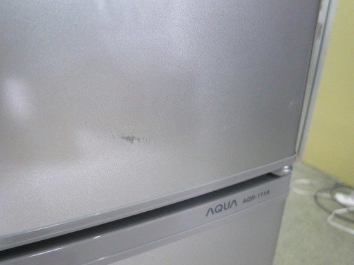 冷蔵庫 アクア AQUA ハイアール AQR-111A 2012年製 ノンフロン直冷式 