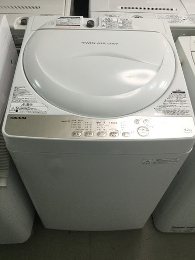 【送料無料・設置無料サービス有り】洗濯機 2016年製 TOSHIBA AW-4S3 中古