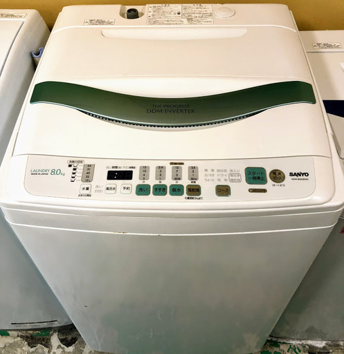 【送料無料・設置無料サービス有り】洗濯機 SANYO ASW-800SB 中古