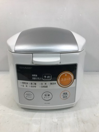 SHARP シャープ KS-HA5-W 3合炊き 炊飯器 炊飯ジャー 中古品