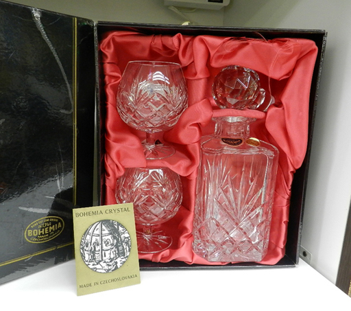 未使用 BOHEMIA/ボヘミア クリスタル デカンタ ハンドカット ガラス ボトル グラス 酒器 札幌市 清田区 平岡