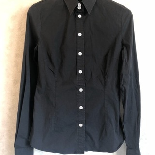 D&G　ストレッチ素材　クールなブラックシャツ(^^♪