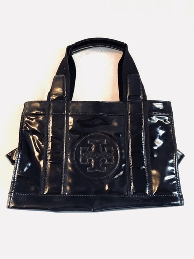 Tory Burch エナメルブラックバッグ